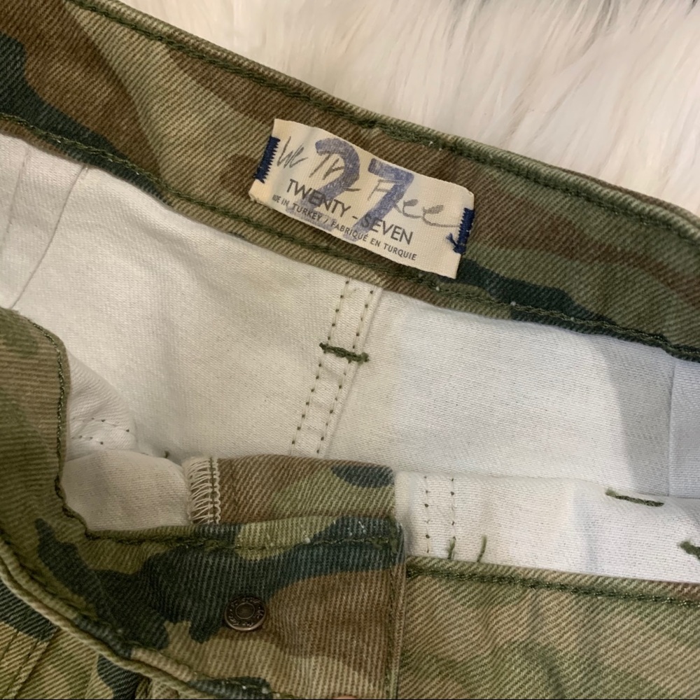 NWT/Free people Remy Camo Printed Capri/27 - Picture 4 of 11